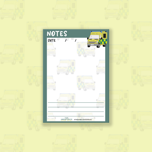 ‘Notes’ Pocket Ambulance Notepad
