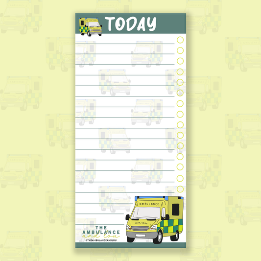 ‘Today’ Ambulance Notepad