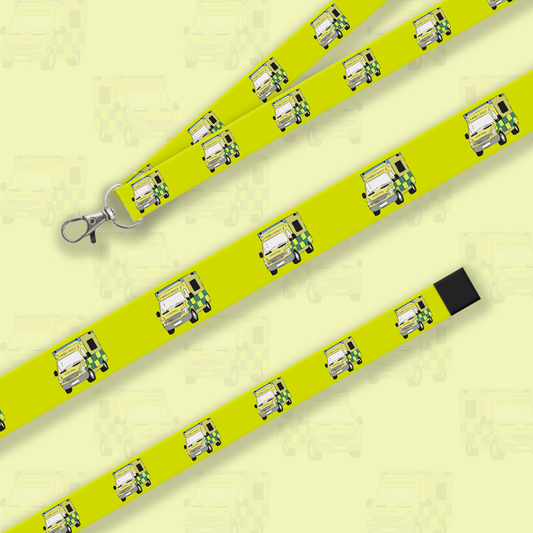 Lime Green Ambulance Lanyard